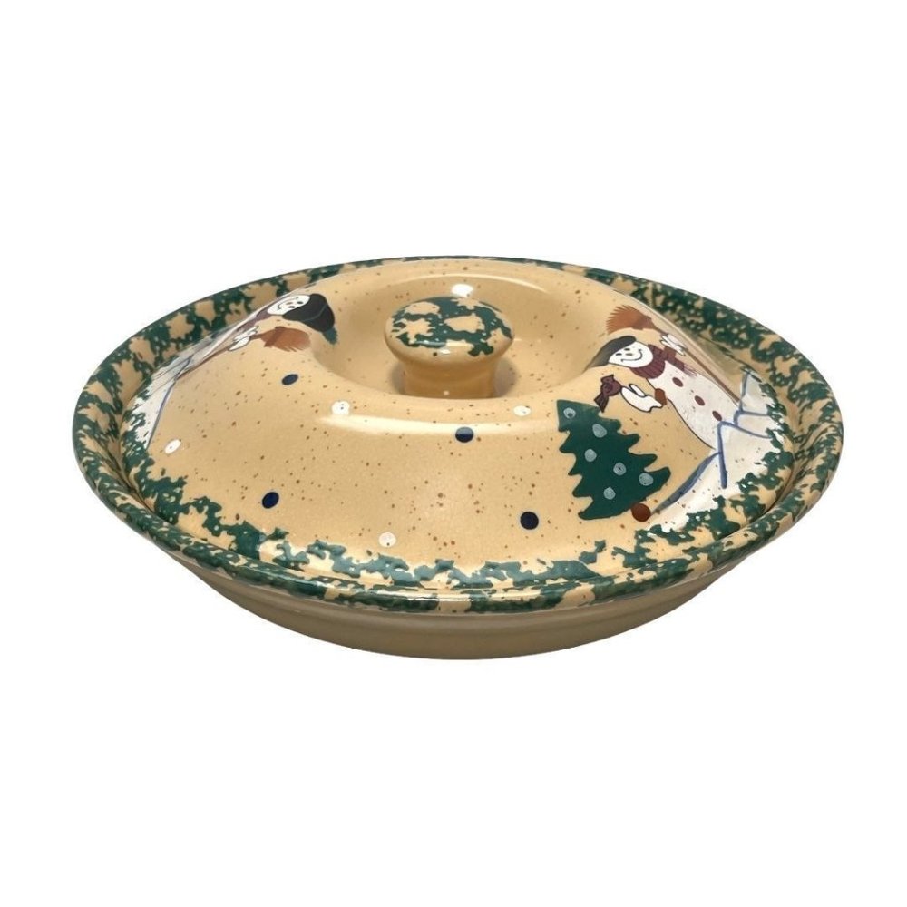 LTD Holiday Snowman Lidded Serving Dish